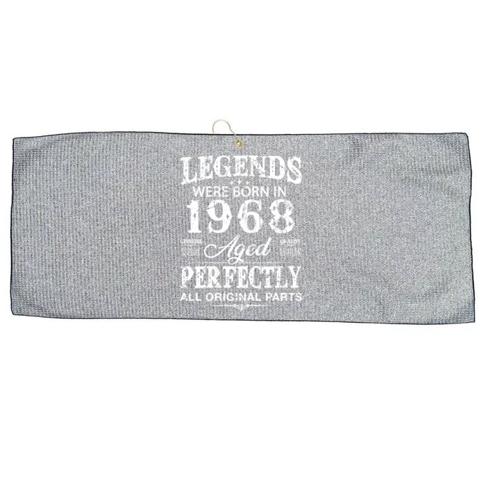 Vintage 1968 Funny 54 Years Old And 54th Birthday Gift Large Microfiber Waffle Golf Towel