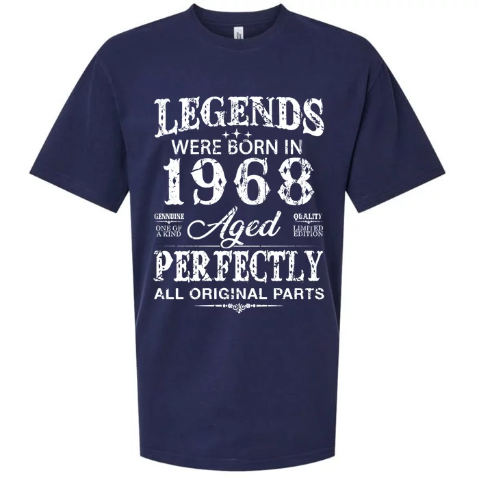 Vintage 1968 Funny 54 Years Old And 54th Birthday Gift Sueded Cloud Jersey T-Shirt