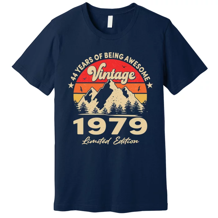 Vintage 1979 Funny 44 Year Old 44th Birthday and Wo Premium T-Shirt