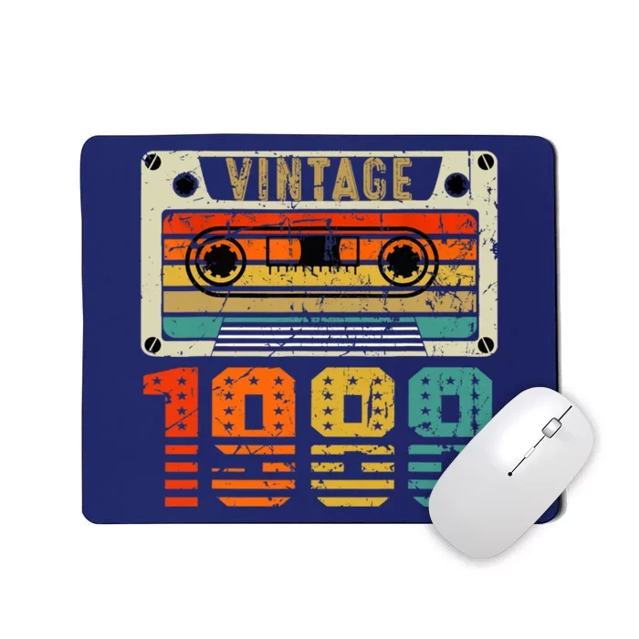 Vintage 1988 Funny 34 Years Old and Wo 34th Birthday Mousepad