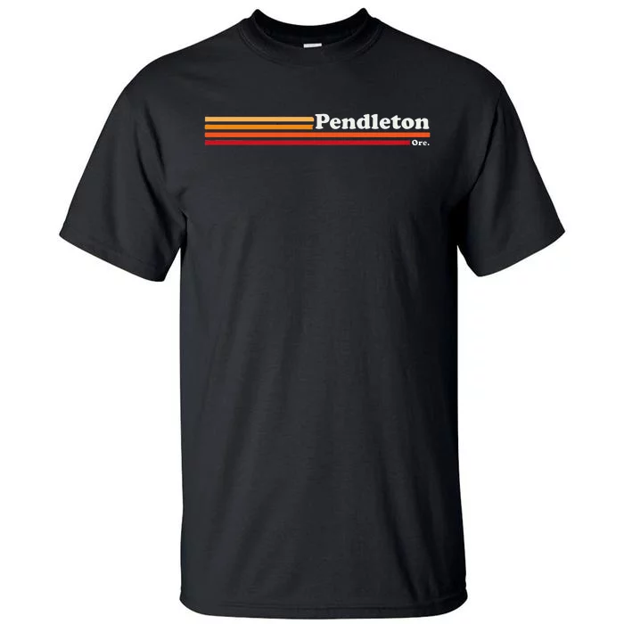 Vintage 1980s Graphic Style Pendleton Oregon Tall T-Shirt