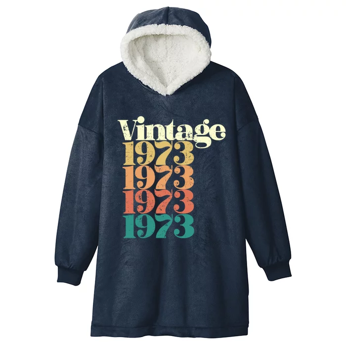 Vintage 1973 Great Gift Hooded Wearable Blanket