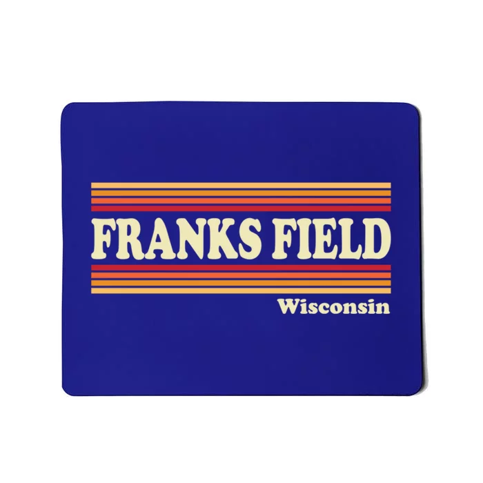 Vintage 1980s Graphic Style Franks Field Wisconsin Gift Mousepad