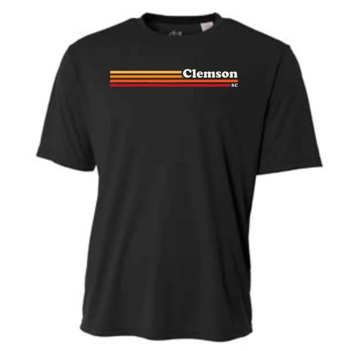 Vintage 1980s Graphic Style Clemson South Carolina Cooling Performance Crew T-Shirt