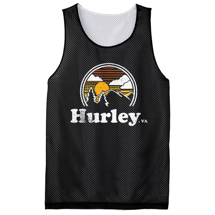 Vintage 1980s Graphic Style Hurley Virginia Mesh Reversible Basketball Jersey Tank