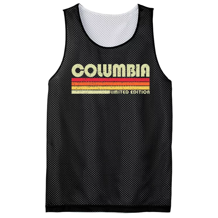 Vintage 1980s Graphic Style Columbia Tennessee Mesh Reversible Basketball Jersey Tank