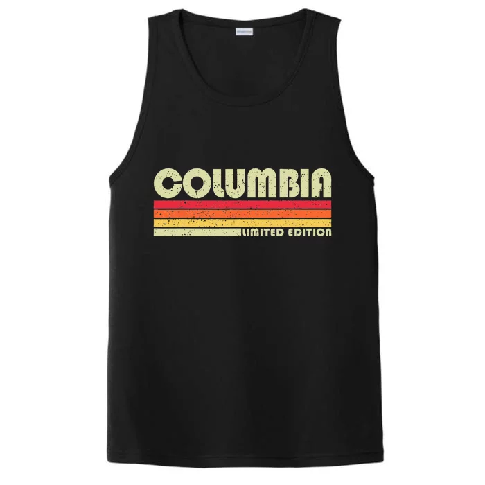 Vintage 1980s Graphic Style Columbia Tennessee Performance Tank