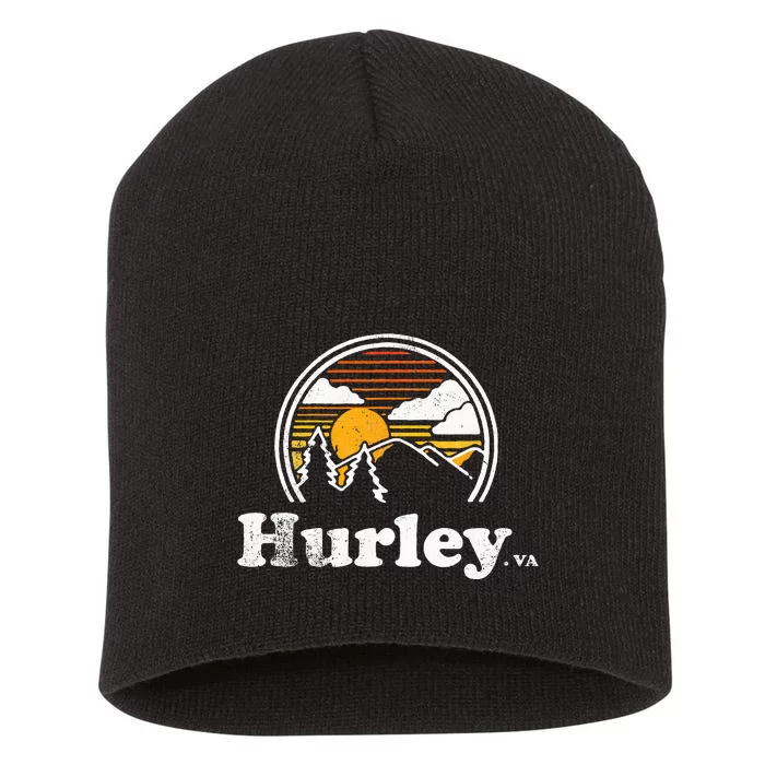 Vintage 1980s Graphic Style Hurley Virginia Short Acrylic Beanie