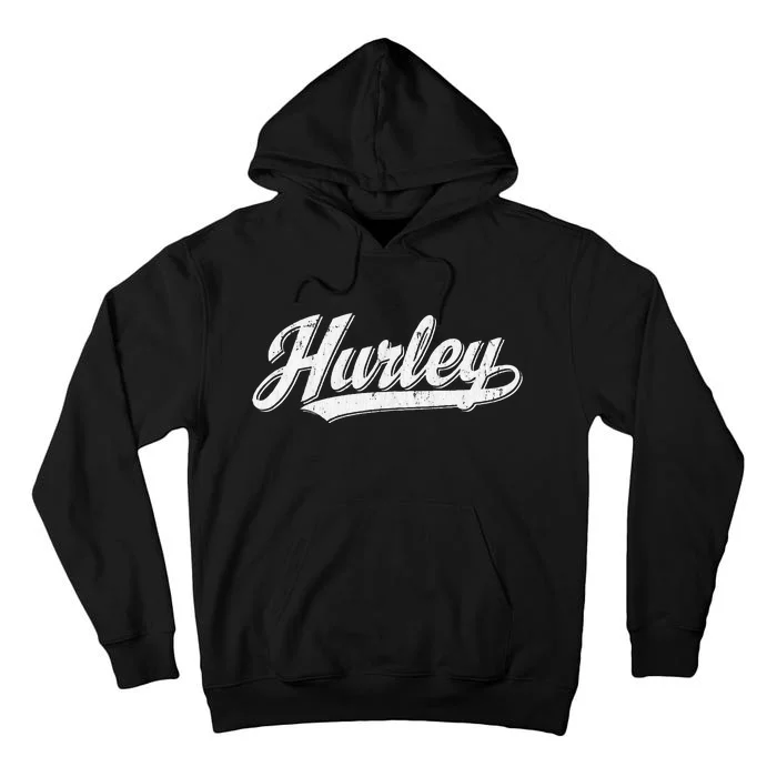 Vintage 1980s Graphic Style Hurley Virginia VA Tall Hoodie