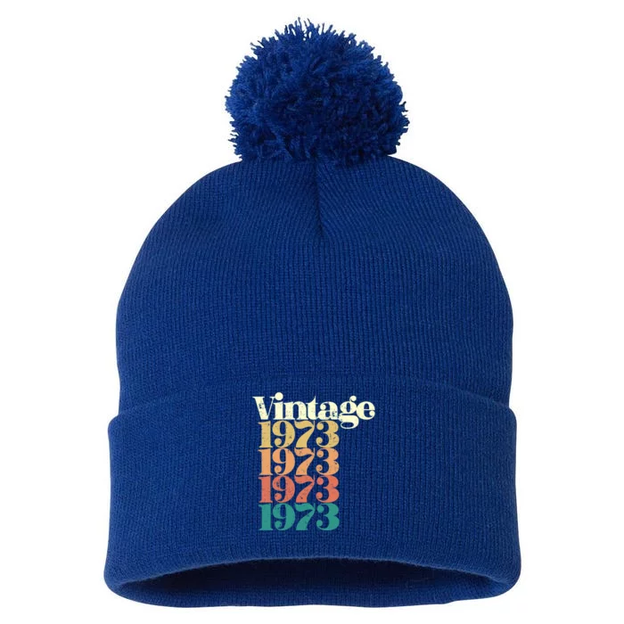 Vintage 1973 Gift Pom Pom 12in Knit Beanie