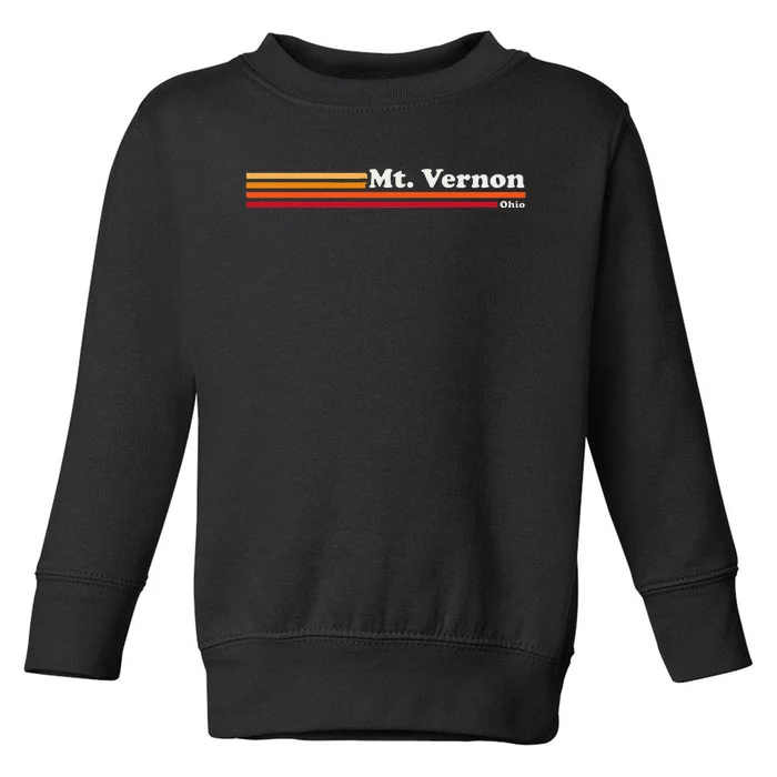 Vintage 1980s Graphic Style Mt. Vernon Ohio Toddler Sweatshirt