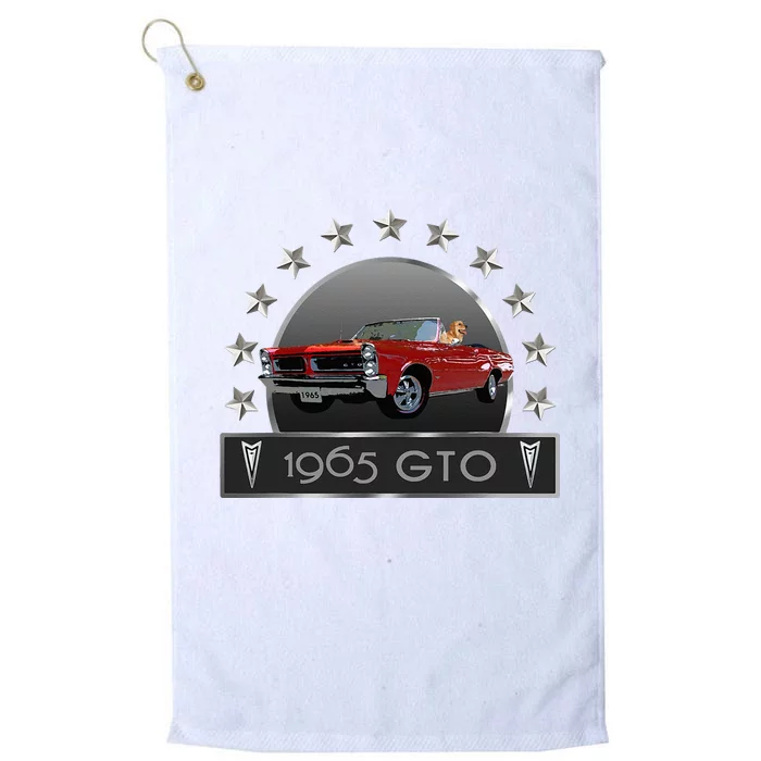 VINTAGE 1965 GTO CONVERTIBLE CLASSIC AMERICAN MUSCLE CARS Platinum Collection Golf Towel