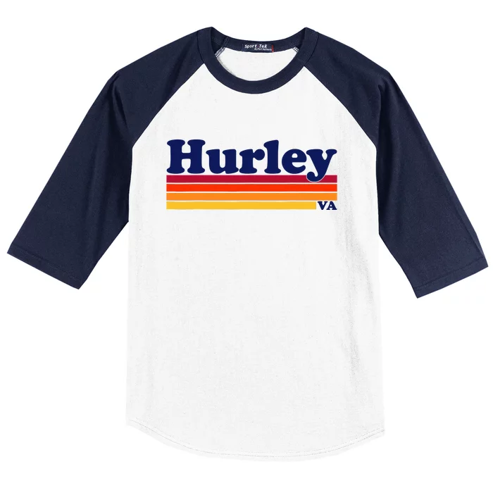 Vintage 1980s Graphic Style Hurley Virginia Baseball Sleeve Shirt