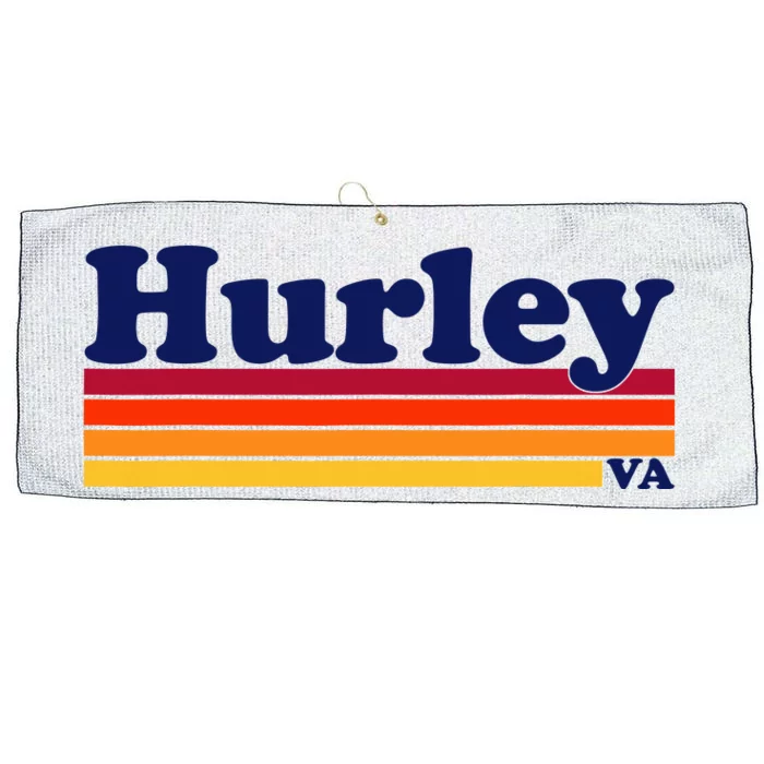 Vintage 1980s Graphic Style Hurley Virginia Large Microfiber Waffle Golf Towel