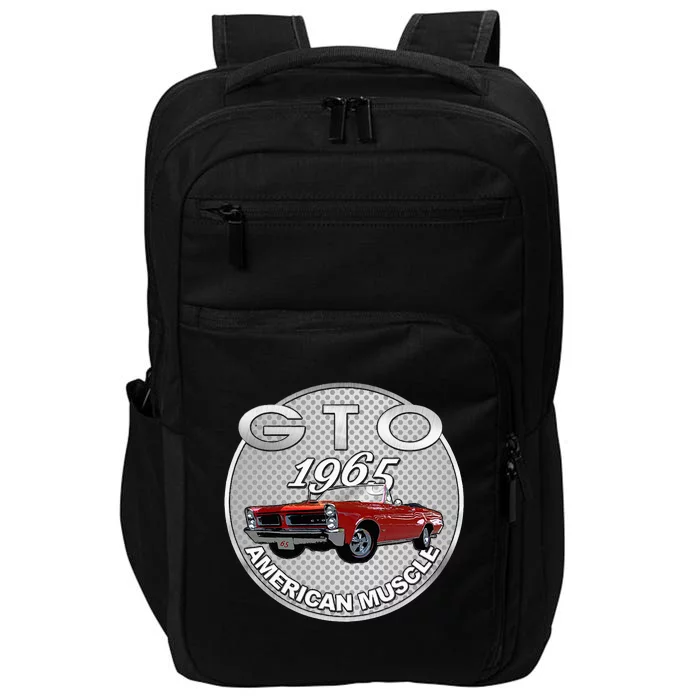 Vintage 1965 Gto Convertible Classic American Muscle Cars Impact Tech Backpack