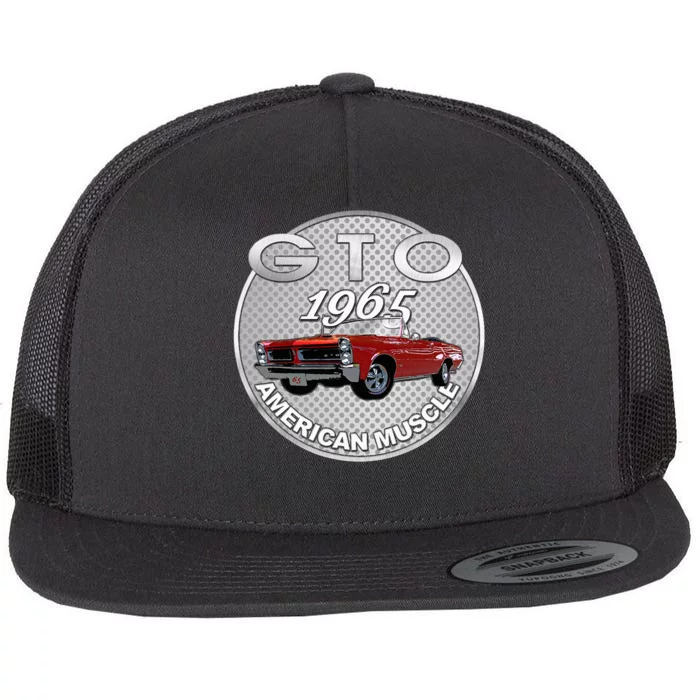 Vintage 1965 Gto Convertible Classic American Muscle Cars Flat Bill Trucker Hat