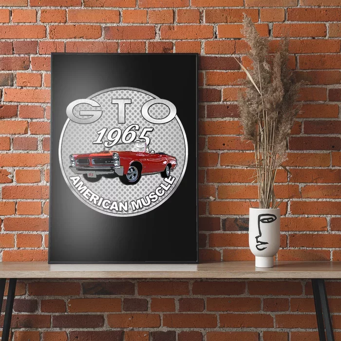 Vintage 1965 Gto Convertible Classic American Muscle Cars Poster