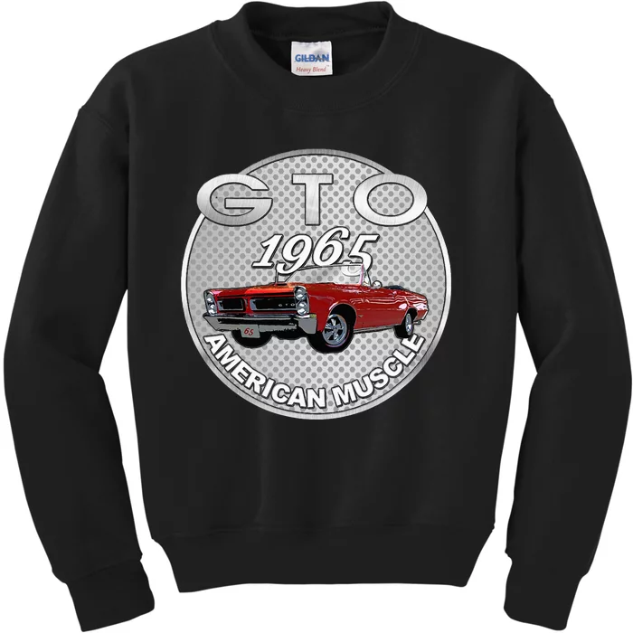 Vintage 1965 Gto Convertible Classic American Muscle Cars Kids Sweatshirt