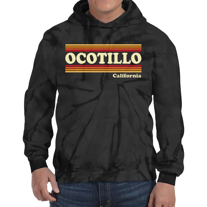 Vintage 1980s Graphic Style Ocotillo California Tie Dye Hoodie