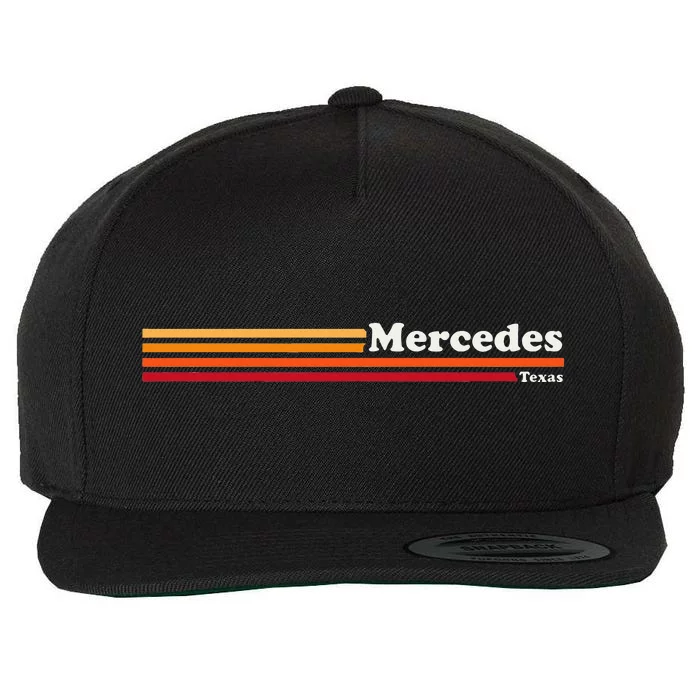 Vintage 1980s Graphic Style Mercedes Texas Wool Snapback Cap