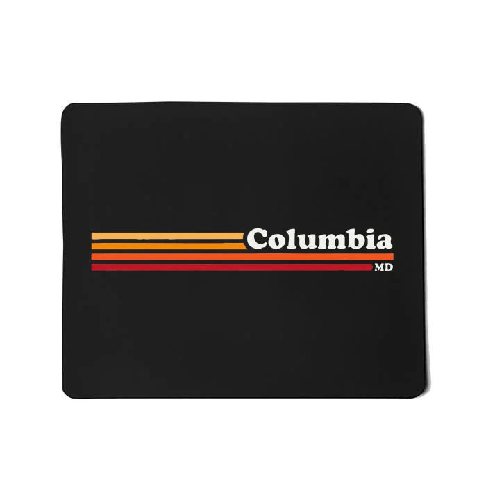 Vintage 1980s Graphic Style Columbia Maryland Mousepad