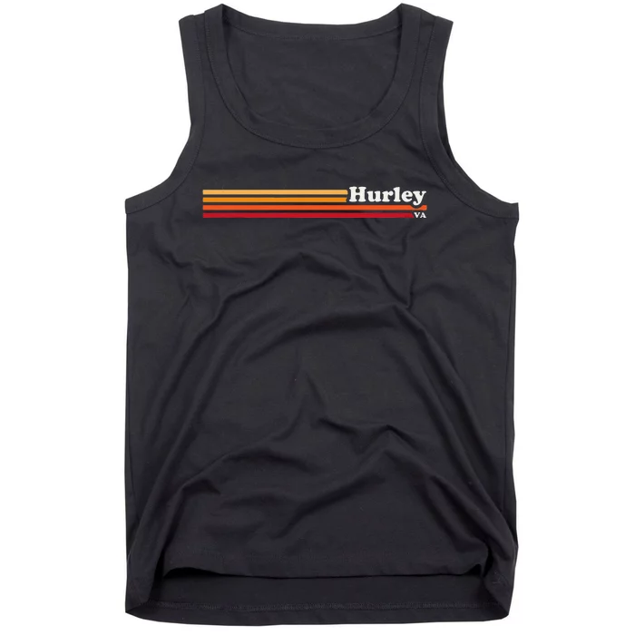 Vintage 1980s Graphic Style Hurley Virginia Tank Top