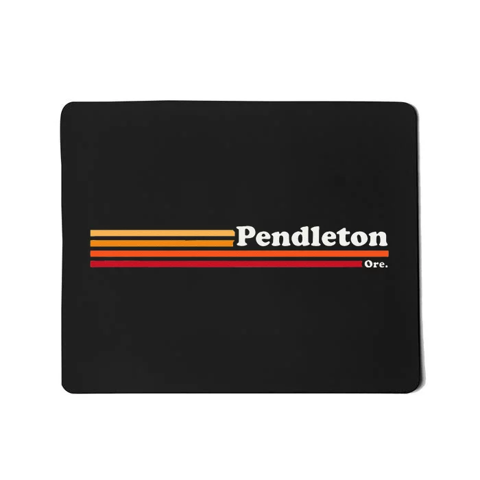 Vintage 1980s Graphic Style Pendleton Oregon Mousepad