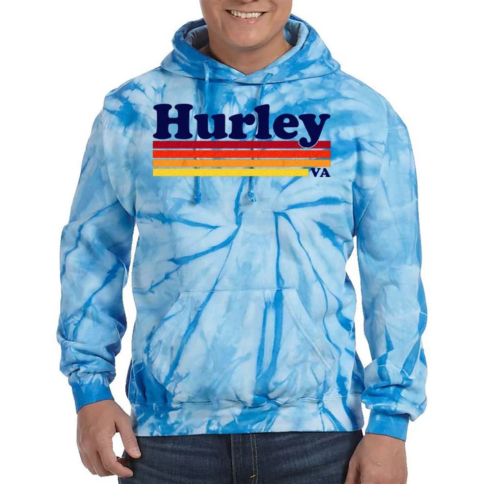 Vintage 1980s Graphic Style Hurley Virginia Tie Dye Hoodie