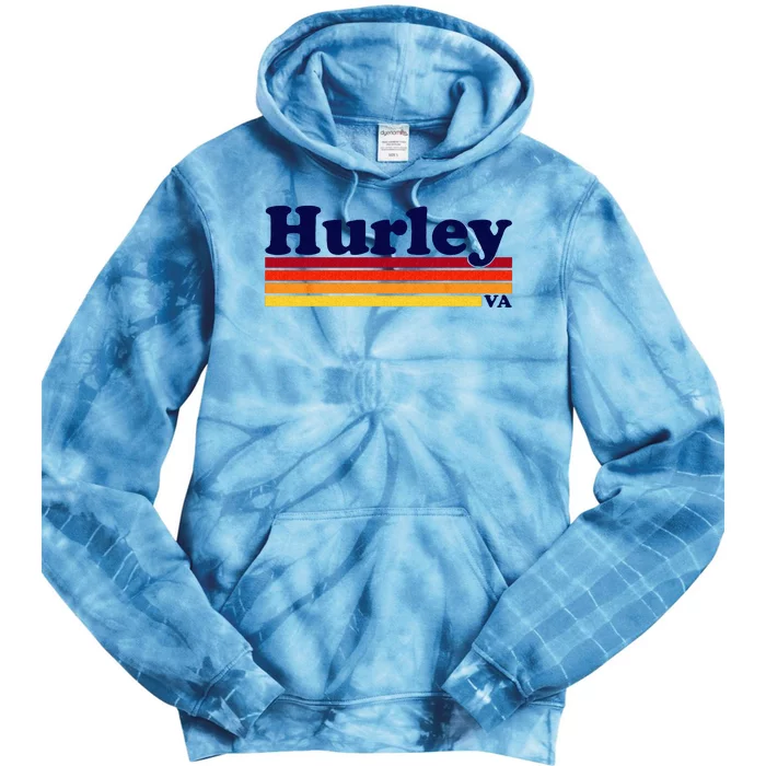 Vintage 1980s Graphic Style Hurley Virginia Tie Dye Hoodie