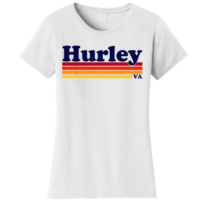 Vintage 1980s Graphic Style Hurley Virginia Women's T-Shirt