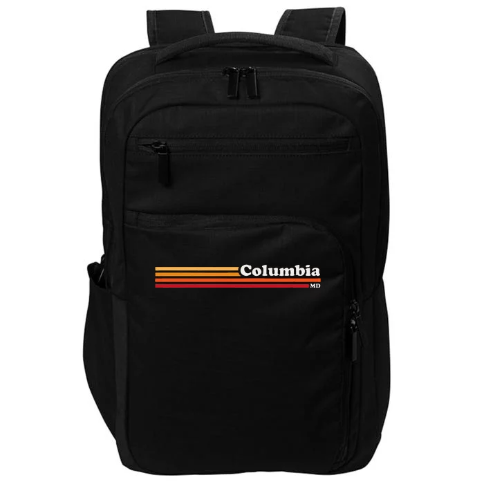 Vintage 1980s Graphic Style Columbia Maryland Impact Tech Backpack