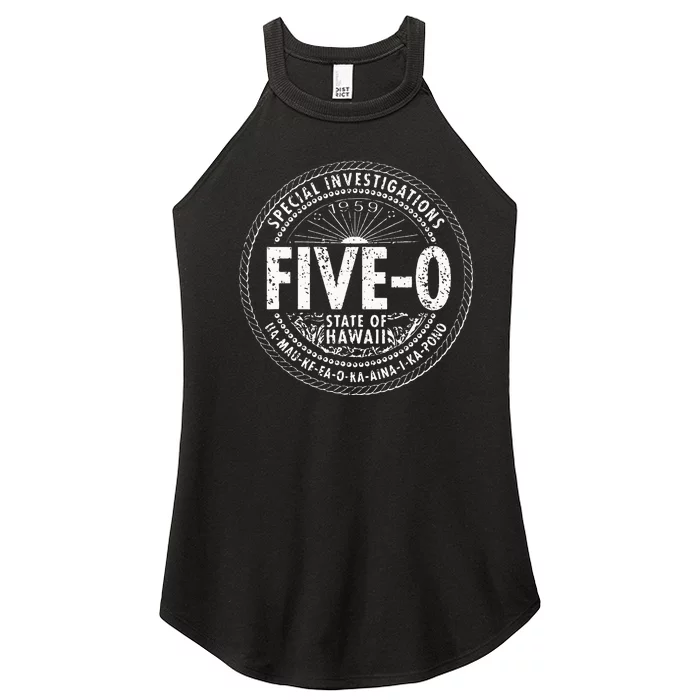 Vintage 1959 Hawaii Five 0 H50 Hawaii 50s Women’s Perfect Tri Rocker Tank