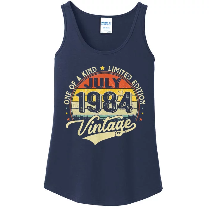 Vintage 1984 July Limited Edition Awesome 40th Birthday Ladies Essential Tank