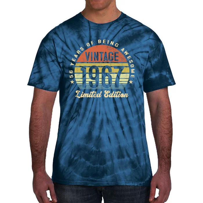 Vintage 1967 Limited Edition Birthday 56th Dad Birthday Grandpa Birthday Tie-Dye T-Shirt