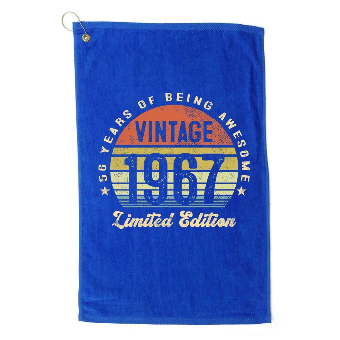 Vintage 1967 Limited Edition Birthday 56th Dad Birthday Grandpa Birthday Platinum Collection Golf Towel