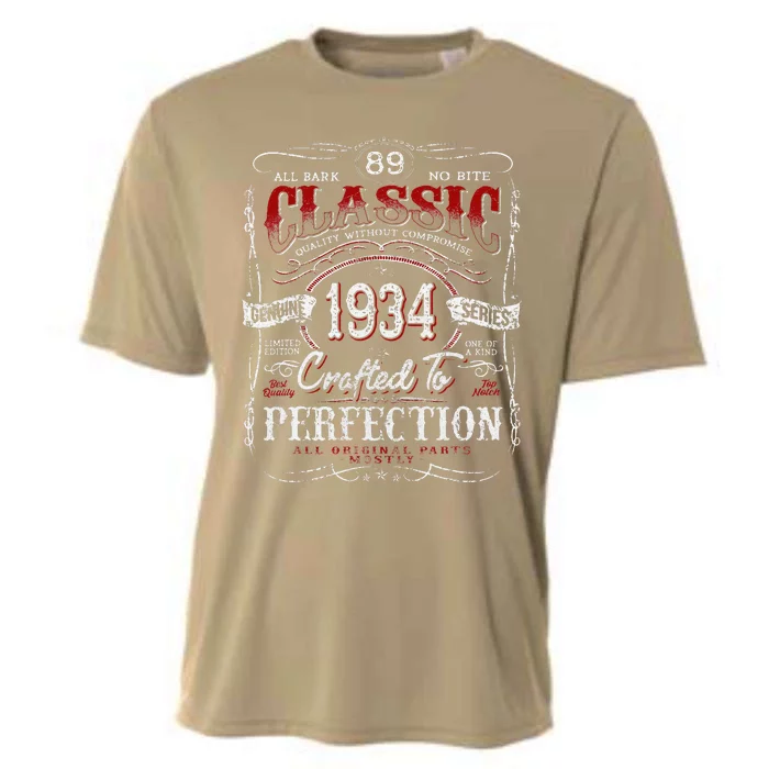 Vintage 1934 Limited Edition 89 Year Old 89th Birthday Cute Cooling Performance Crew T-Shirt