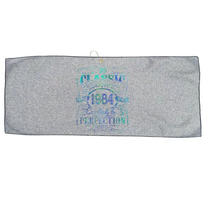 Vintage 1984 Limited Edition 39 Year Old 39th Birthday Love Large Microfiber Waffle Golf Towel