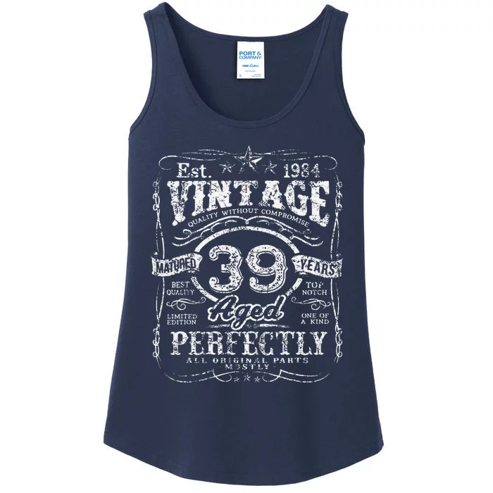 Vintage 1984 Limited Edition 39 Year Old 39th Birthdays Cute Ladies Essential Tank