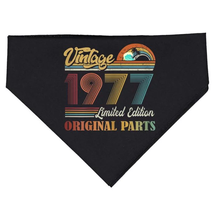 Vintage 1977 Limited Edition Original Parts 47 Years Old USA-Made Doggie Bandana