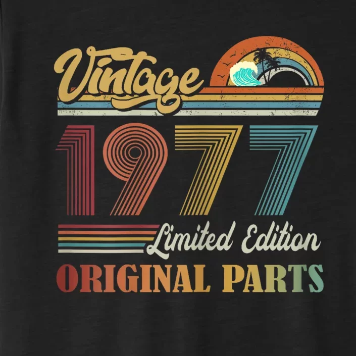 Vintage 1977 Limited Edition Original Parts 47 Years Old ChromaSoft Performance T-Shirt