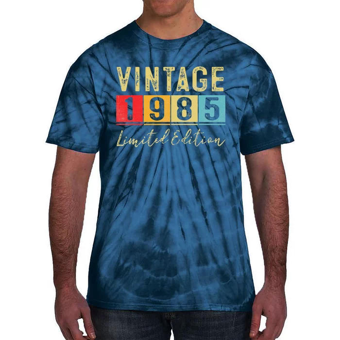 Vintage 1985 Limited Edition Made In 1985 38th Birthday Gift Tie-Dye T-Shirt