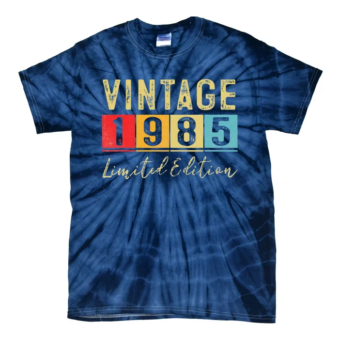 Vintage 1985 Limited Edition Made In 1985 38th Birthday Gift Tie-Dye T-Shirt