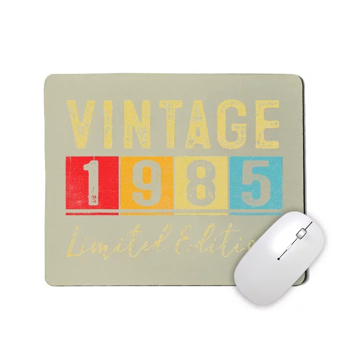 Vintage 1985 Limited Edition Made In 1985 38th Birthday Gift Mousepad