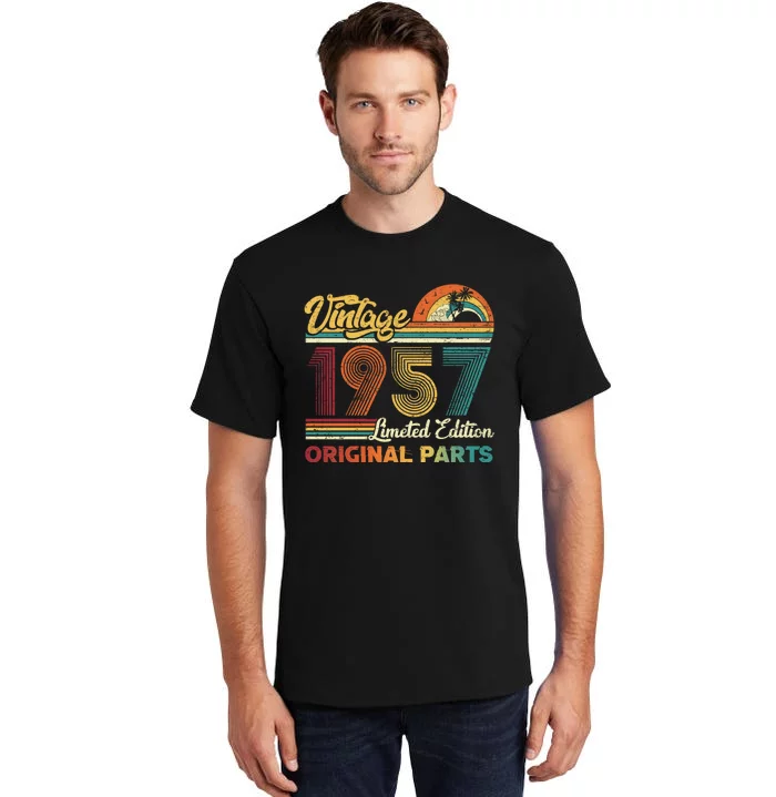 Vintage 1957 Limited Edition Original Parts 65th Birthday Tall T-Shirt