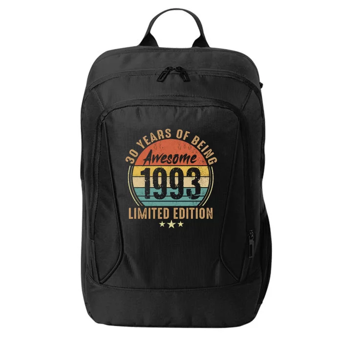 Vintage 1993 Limited Edition 30th Birthday 30 Years Of Being Awesome City Backpack