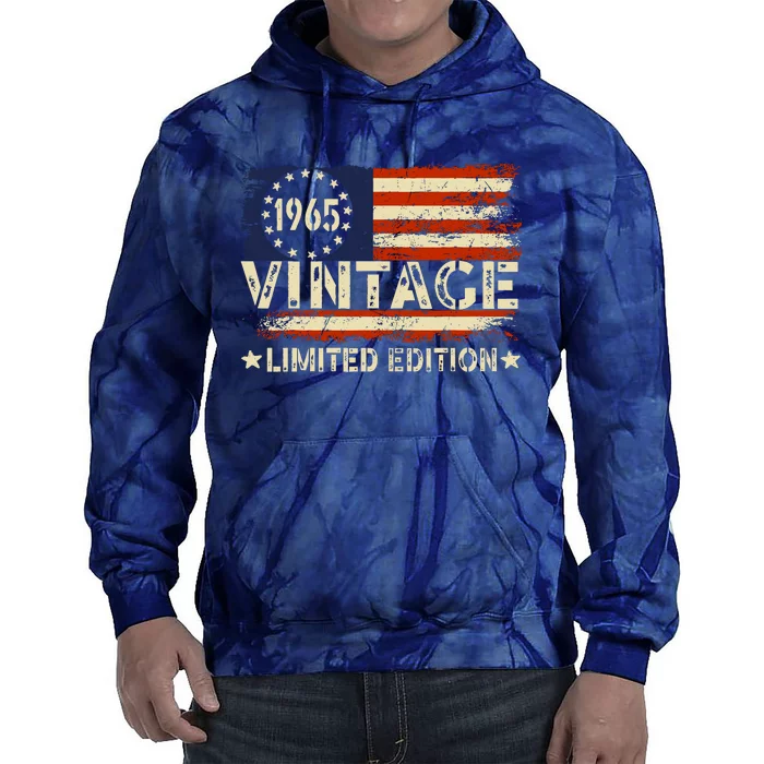 Vintage 1965 Limited Edition 59 Year Old Gifts 59th Birthday Tie Dye Hoodie