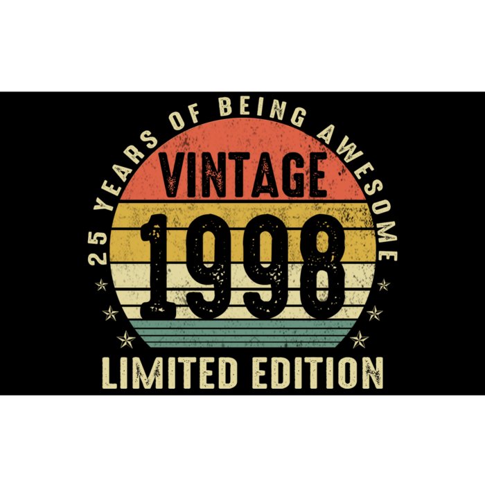 Vintage 1998 Limited Edition 25 Year Old Gifts 25th Birthday Bumper Sticker