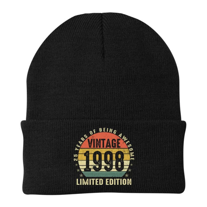 Vintage 1998 Limited Edition 25 Year Old Gifts 25th Birthday Knit Cap Winter Beanie