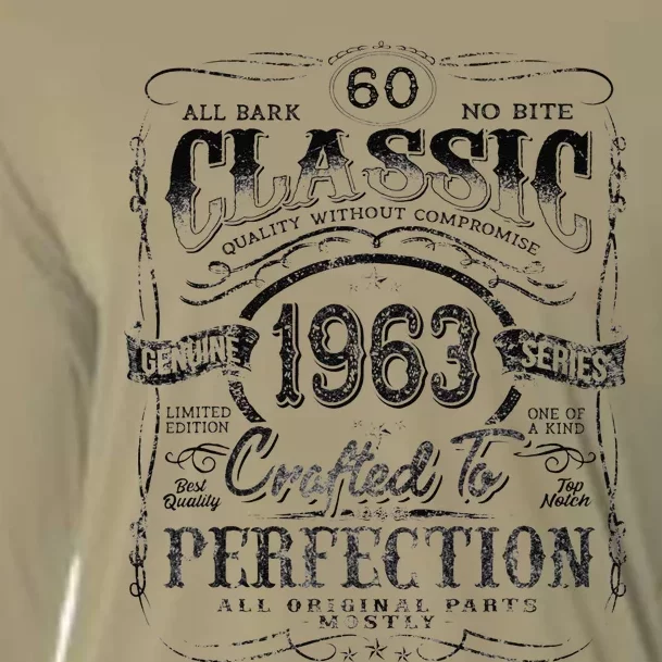 Vintage 1963 Limited Edition 60 Year Old 60th Birthday Funny Cooling Performance Long Sleeve Crew