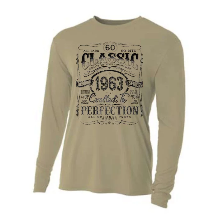 Vintage 1963 Limited Edition 60 Year Old 60th Birthday Funny Cooling Performance Long Sleeve Crew